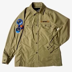 Buzzaldrin NASA Green Casual Bottoms Down Shirt ✨